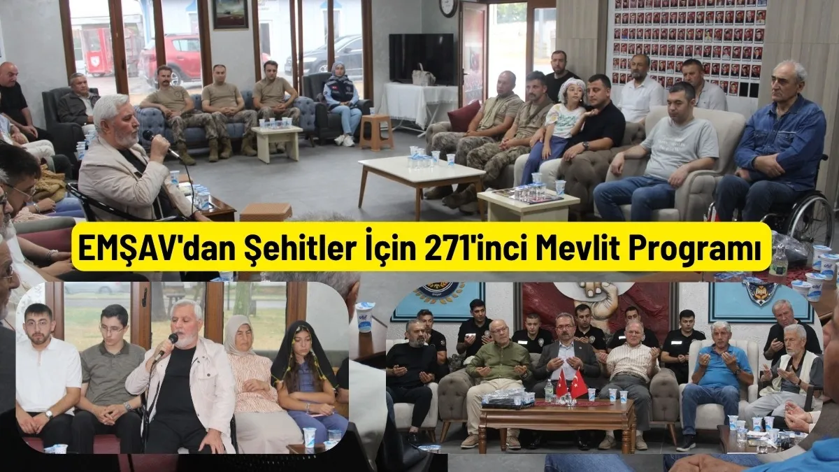 EMŞAV'dan Şehitler İçin 271'inci Mevlit Programı
