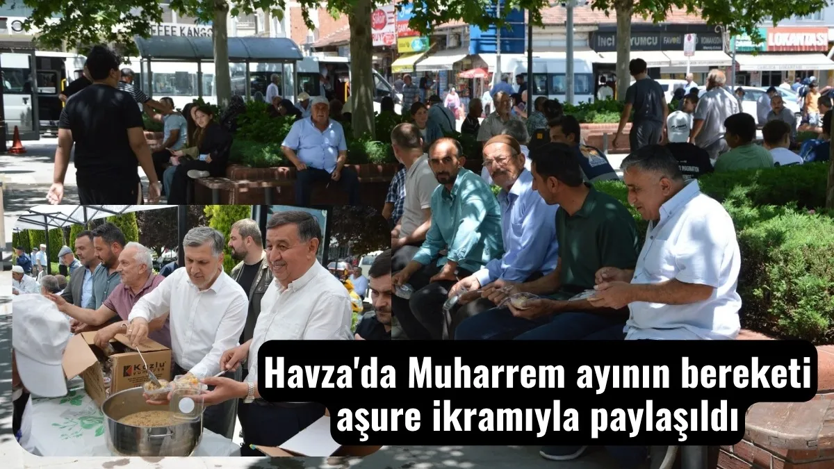Havza'da Muharrem ayının bereketi aşure ikramıyla paylaşıldı
