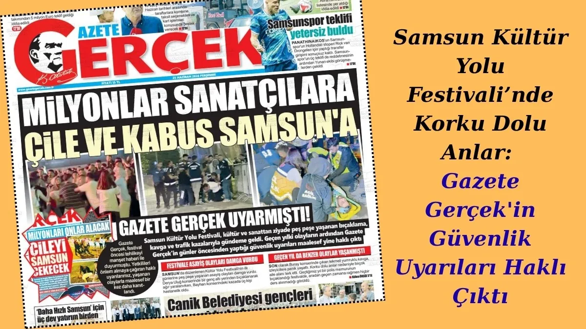 Samsun basını uyarıyor, her gün yazıyor yetkililerden ses yok! Ondan sonra neden böyle oluyor!