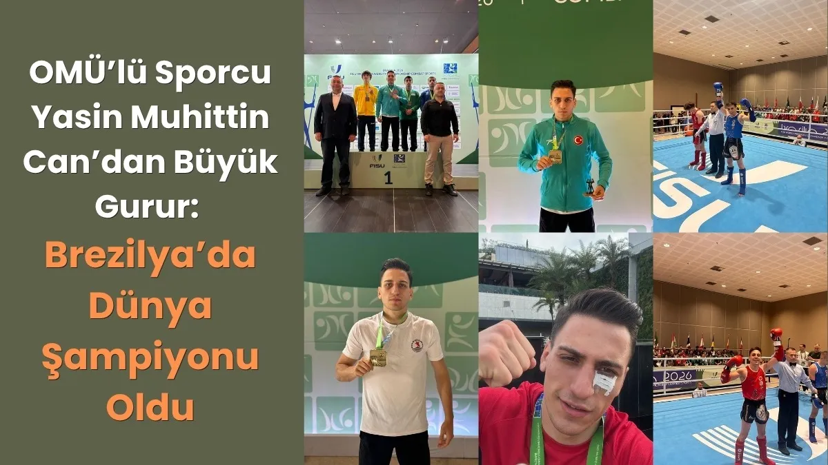 Samsun'da Yasin Muhittin Can’dan Büyük Gurur Brezilya’da Dünya Şampiyonu Oldu