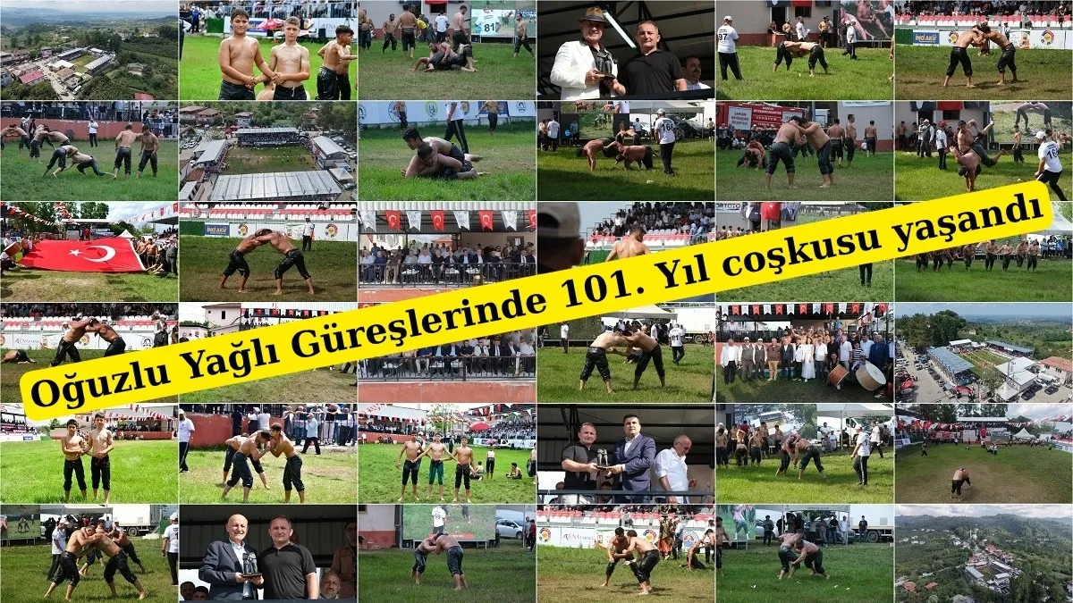 Terme Oğuzlu Yağlı Güreşlerinde 101. Yıl coşkusu yaşandı
